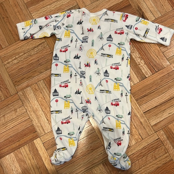 Petit Bateau Paris Cityscape Onesie Unisex 3M - Picture 5 of 5